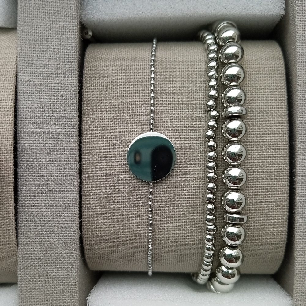 🌼 NWT Fossil silver tone watch + bracelets set - Picture 6 of 6